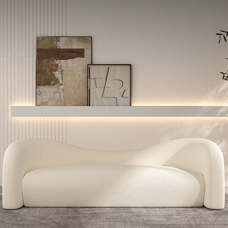 Sofá estándar de la tela de tela de tela de camello contemporánea