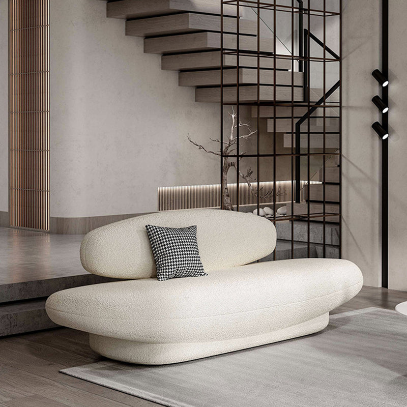 Sofá de tela de tela de fondo ajustada para el asentamiento sin brazo para la sala de estar para sala de estar