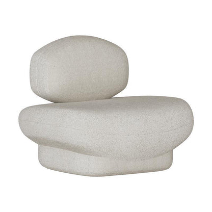 Contemporary Armless Standard Settee Tight Back Fabric Sofa for Living Room