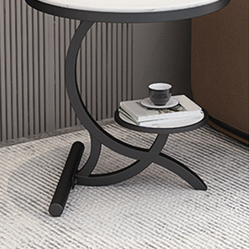 Mesa de esquina abstracta moderna Mesa de extremo redonda para la sala de estar para la sala de estar