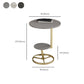Modern Abstract Corner Table Round Slate Side End Table for Living Room Clearhalo 'Coffee & Accent Tables' 'End & Side Tables' 'end_side_tables' 'furn' 'furn_end_side_tables' 'Furniture' 'Living Room Furniture' 6189641