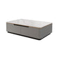 Glam Stone Coffee Table Slate Rectangular Square Cocktail Table in White Clearhalo 'Coffee & Accent Tables' 'Coffee Tables' 'coffee_tables' 'furn' 'furn_coffee_tables' 'Furniture' 'Living Room Furniture' 6189765