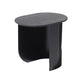 Mid-Century Modern 16.53" H Oval Wood Top Iron Abstract Base Coffee Table Black Clearhalo 'Coffee & Accent Tables' 'Coffee Tables' 'coffee_tables' 'furn' 'furn_coffee_tables' 'Furniture' 'Living Room Furniture' 6189774