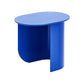 Mid-Century Modern 16.53" H Oval Wood Top Iron Abstract Base Coffee Table Blue Clearhalo 'Coffee & Accent Tables' 'Coffee Tables' 'coffee_tables' 'furn' 'furn_coffee_tables' 'Furniture' 'Living Room Furniture' 6189783