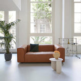 Moderno secolo moderno da 16,53 "H tavolino da caffè astratto in legno ovale