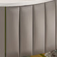 Glam 4 Legs Metal Coffee Table Draw included Oval Single Cocktail Table Clearhalo 'Coffee & Accent Tables' 'Coffee Tables' 'coffee_tables' 'furn' 'furn_coffee_tables' 'Furniture' 'Living Room Furniture' 6189800