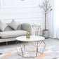 Round Coffee Table Minimalist Coffee Table for Living Room in White Clearhalo 'Coffee & Accent Tables' 'Coffee Tables' 'coffee_tables' 'furn' 'furn_coffee_tables' 'Furniture' 'Living Room Furniture' 6189806