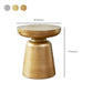 Mid-Century Modern Round Top Coffee Table 16.92"H Iron Pedestal Cocktail Table Clearhalo 'Coffee & Accent Tables' 'Coffee Tables' 'coffee_tables' 'furn' 'furn_coffee_tables' 'Furniture' 'Living Room Furniture' 6189888