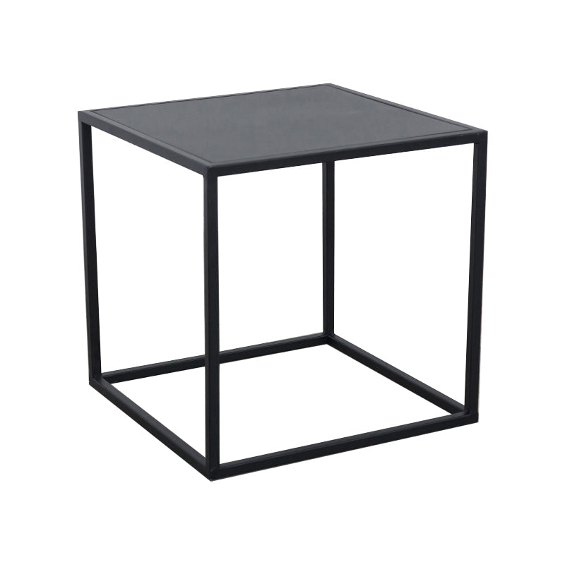 Mesa de deslizamiento de extremo de metal de mediados de siglo Mesa de esquina de sofá marco minimalista