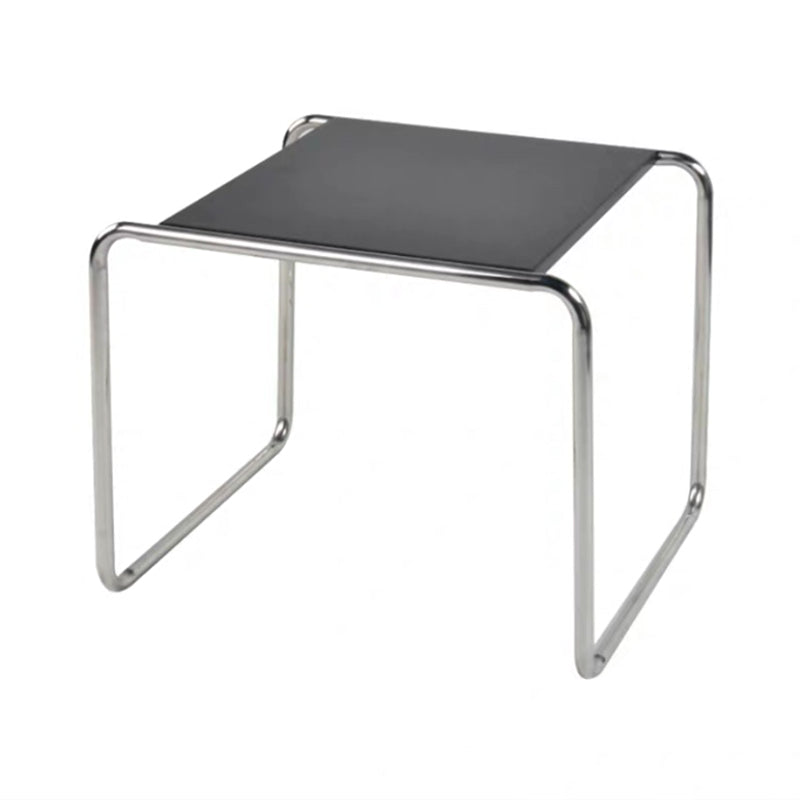 Mesa minimalista rectangular 15.7 "D Tabla final moderna de trineo de trineo de acero