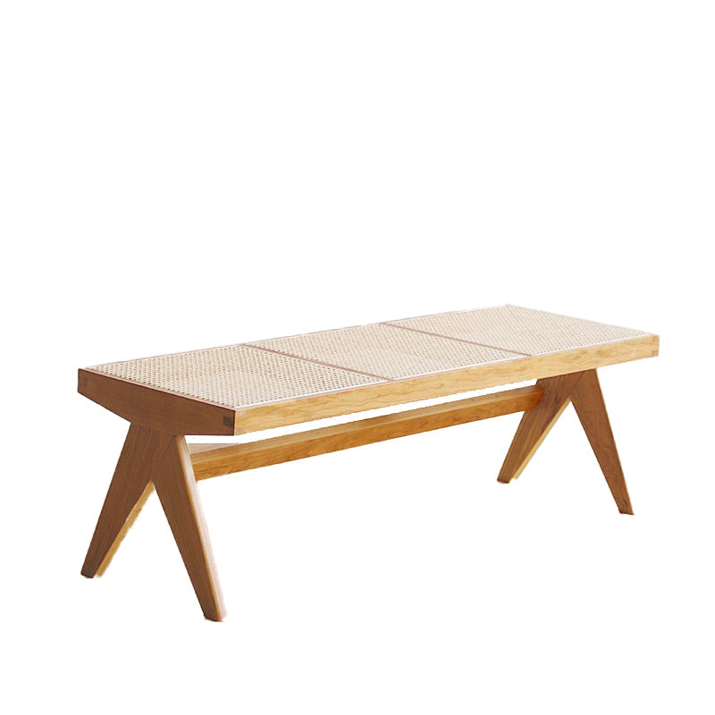 Tropical Solid Wood Bedroom Bench 50" L Seating Bench with Legs Natural Clearhalo 'Benches' 'Chairs & Seating' 'furn' 'furn_benches' 'Furniture' 'Living Room Furniture' 6190093