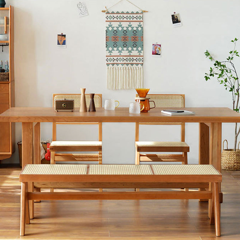 Tropical Solid Wood Bedroom Bench 50" L Seating Bench with Legs Clearhalo 'Benches' 'Chairs & Seating' 'furn' 'furn_benches' 'Furniture' 'Living Room Furniture' 6190104