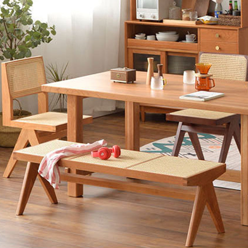 Tropical Solid Wood Bedroom Bench 50" L Seating Bench with Legs Clearhalo 'Benches' 'Chairs & Seating' 'furn' 'furn_benches' 'Furniture' 'Living Room Furniture' 6190105