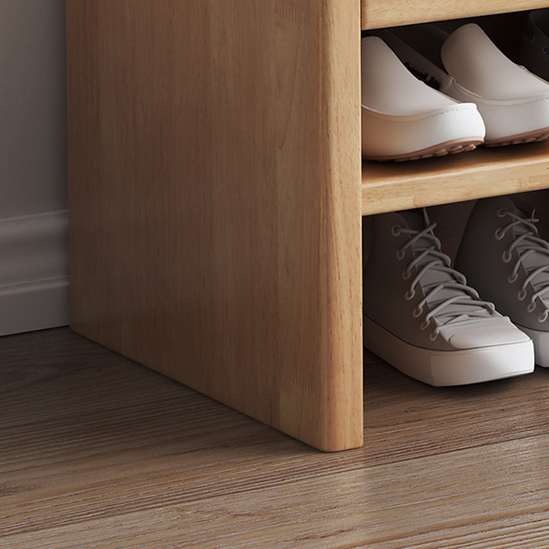 Modern Rubber Wood Bench Rectangle Storage Accent Bench with Drawers Clearhalo 'Benches' 'Chairs & Seating' 'furn' 'furn_benches' 'Furniture' 'Living Room Furniture' 6190115