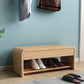 Contemporary Rubber Wood Bench Rectangle Storage Accent Bench with Drawer 31"L x 12"W x 14"H Natural Clearhalo 'Benches' 'Chairs & Seating' 'furn' 'furn_benches' 'Furniture' 'Living Room Furniture' 6190124