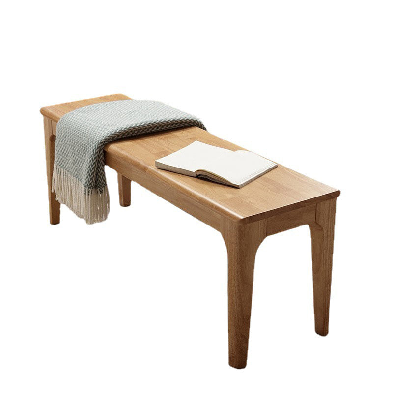 Modern Rubber Wood Bedroom Bench 17.7" Height Bench with Legs Clearhalo 'Benches' 'Chairs & Seating' 'furn' 'furn_benches' 'Furniture' 'Living Room Furniture' 6190138