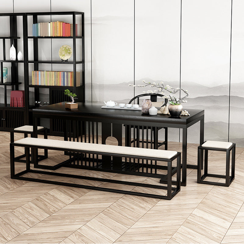 11.7-inch Width Modern Seating Bench Cushioned Metal Bedroom Bench Clearhalo 'Benches' 'Chairs & Seating' 'furn' 'furn_benches' 'Furniture' 'Living Room Furniture' 6190157