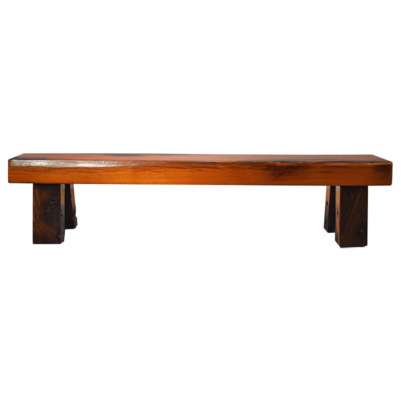 Traditional Dining Bench, Solid Wood Bench with Trestle Legs 87"L x 10"W x 16"H Clearhalo 'Benches' 'Chairs & Seating' 'furn' 'furn_benches' 'Furniture' 'Living Room Furniture' 6190181