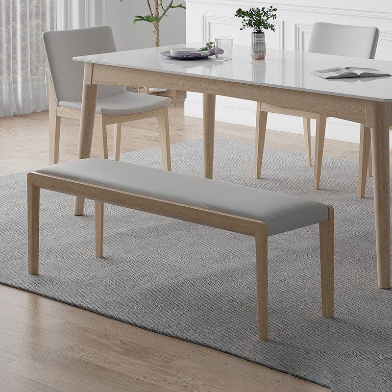 15.99-inch Width Bench Mid-Century Modern Cushioned Seating Bench Clearhalo 'Benches' 'Chairs & Seating' 'furn' 'furn_benches' 'Furniture' 'Living Room Furniture' 6190190