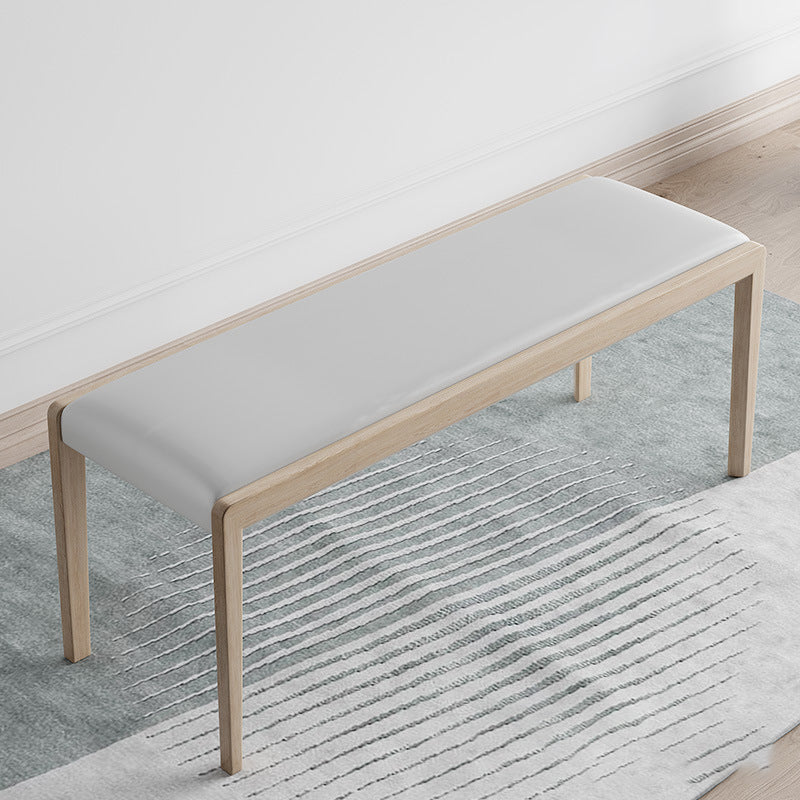 15.99-inch Width Bench Mid-Century Modern Cushioned Seating Bench Clearhalo 'Benches' 'Chairs & Seating' 'furn' 'furn_benches' 'Furniture' 'Living Room Furniture' 6190195