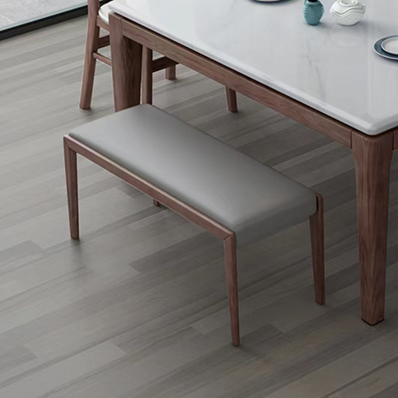 15.99-inch Width Bench Mid-Century Modern Cushioned Seating Bench Clearhalo 'Benches' 'Chairs & Seating' 'furn' 'furn_benches' 'Furniture' 'Living Room Furniture' 6190202