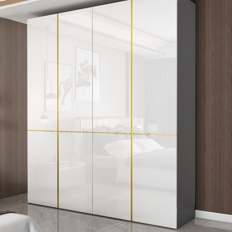 Armoire armoire de garde-robe moderne avec rail de vêtements