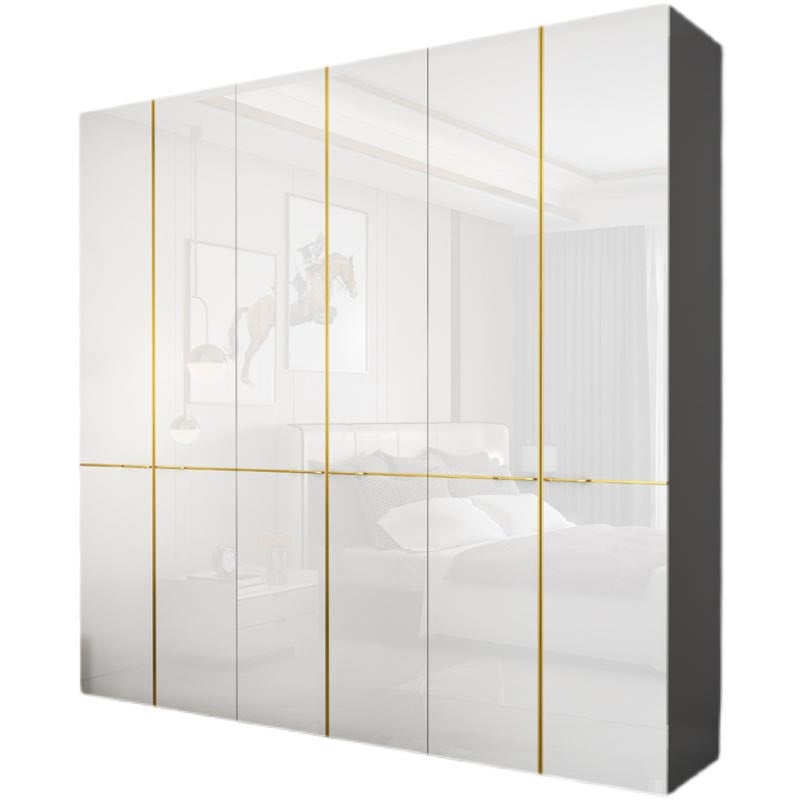 Armoire armoire de garde-robe moderne avec rail de vêtements