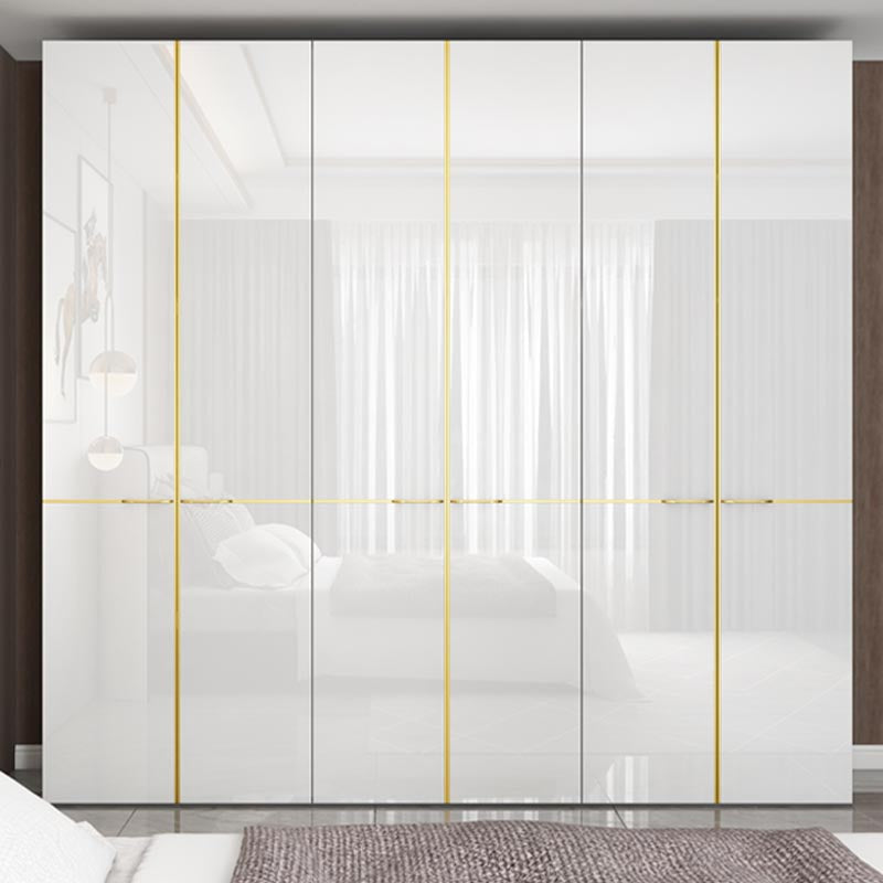 Armoire armoire de garde-robe moderne avec rail de vêtements