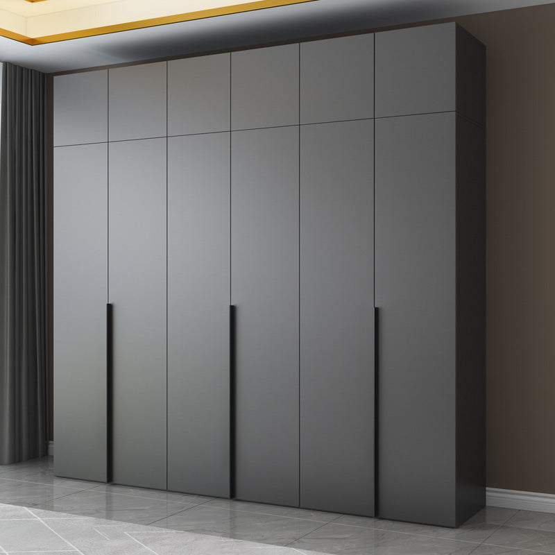 Moderno gabinete de madera dormitorio suave puertas cerradas armario