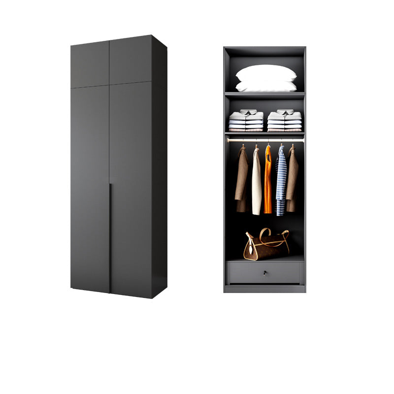 Moderno gabinete de madera dormitorio suave puertas cerradas armario