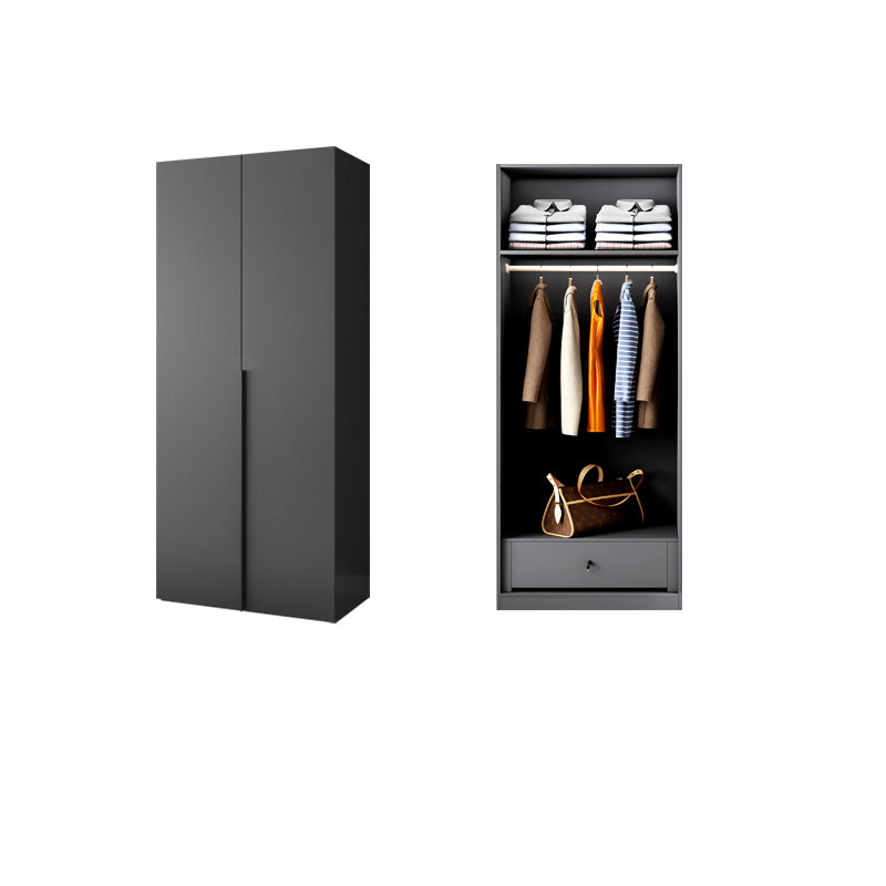 Moderno gabinete de madera dormitorio suave puertas cerradas armario