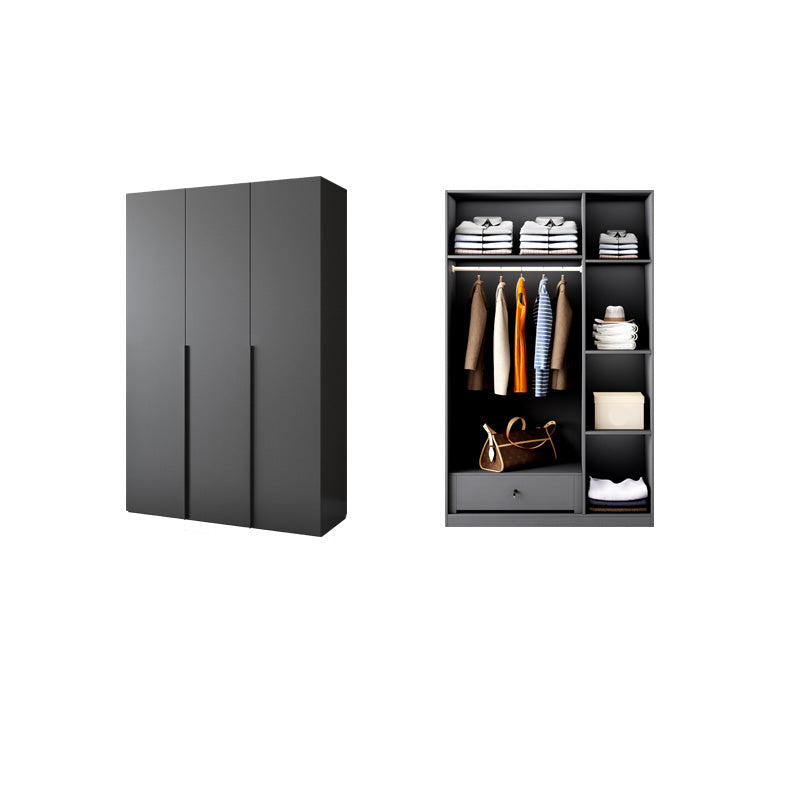 Moderno gabinete de madera dormitorio suave puertas cerradas armario