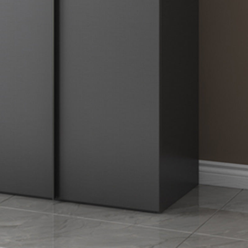 Moderno gabinete de madera dormitorio suave puertas cerradas armario