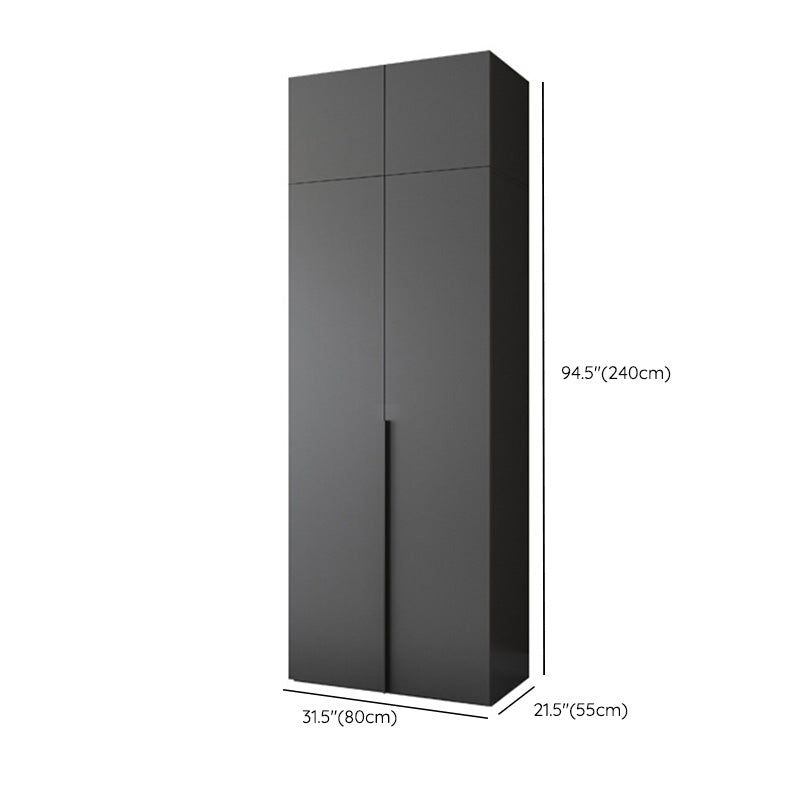 Moderno gabinete de madera dormitorio suave puertas cerradas armario