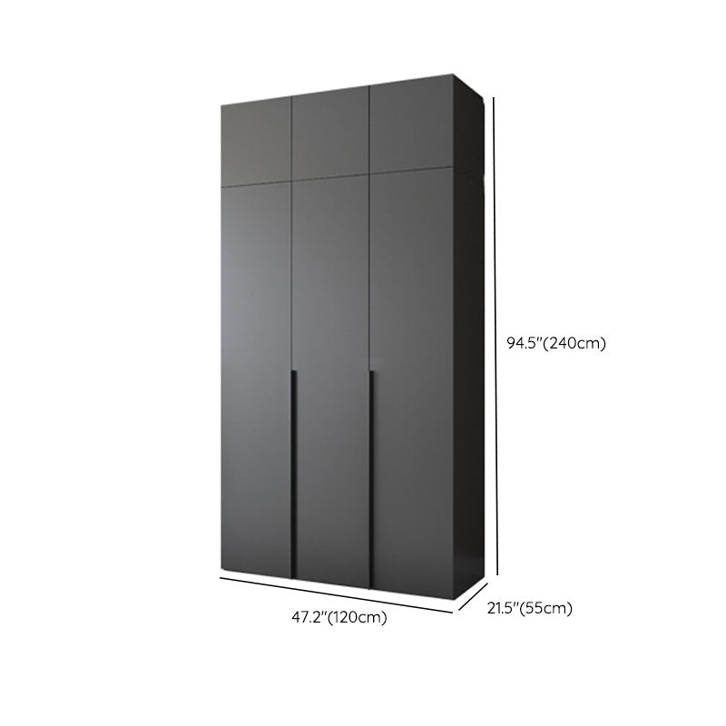 Moderno gabinete de madera dormitorio suave puertas cerradas armario