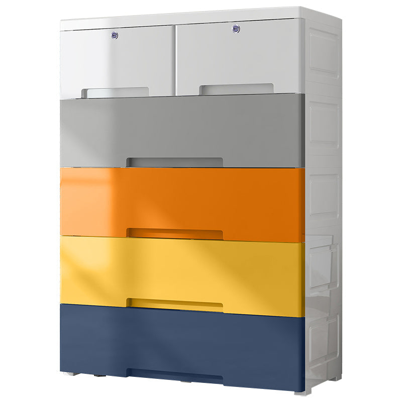 Armoire non conservatrice avec armoire de rangement en plastique de tiroir avec jambes