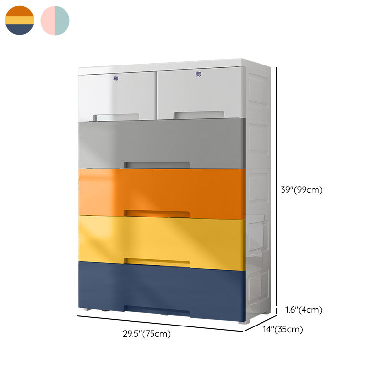 Armoire non conservatrice avec armoire de rangement en plastique de tiroir avec jambes