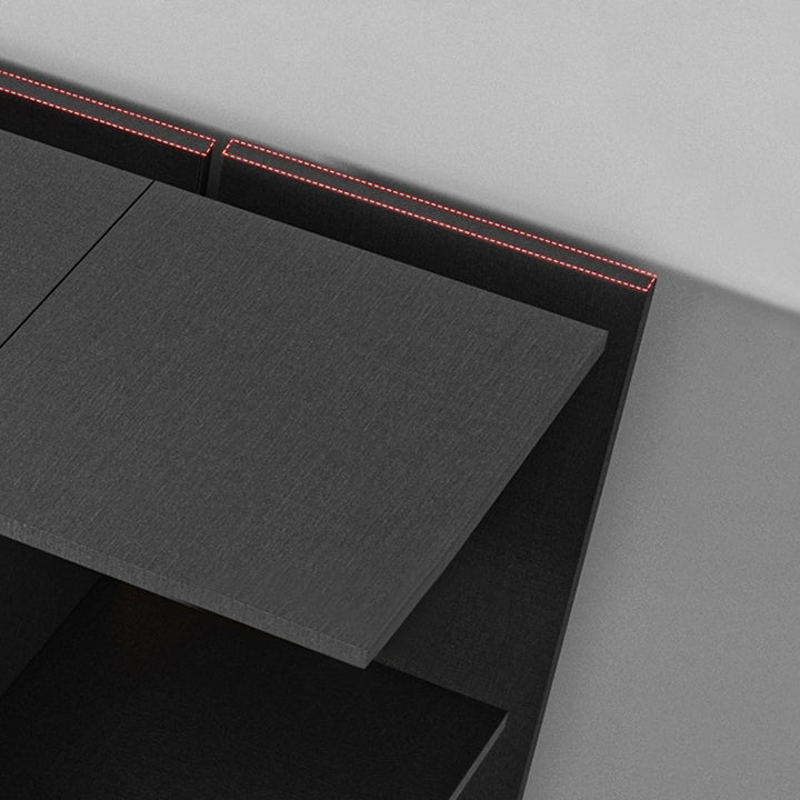 Modern Style Glass Wardrobe Bedroom Wardrobe Closet with Soft Close Door Clearhalo 'Armoires & Wardrobes' 'armoires_wardrobes' 'Bedroom Furniture' 'furn' 'furn_armoires_wardrobes' 'Furniture' 6190843