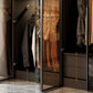 Modern Style Glass Wardrobe Bedroom Wardrobe Closet with Soft Close Door Clearhalo 'Armoires & Wardrobes' 'armoires_wardrobes' 'Bedroom Furniture' 'furn' 'furn_armoires_wardrobes' 'Furniture' 6190845