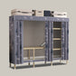 Modern Wardrobe Armoire with Legs Steel Wardrobe Cabinet with Shelves Clearhalo 'Armoires & Wardrobes' 'armoires_wardrobes' 'Bedroom Furniture' 'furn' 'furn_armoires_wardrobes' 'Furniture' 6190863