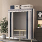 Modern Wardrobe Armoire with Legs Steel Wardrobe Cabinet with Shelves Clearhalo 'Armoires & Wardrobes' 'armoires_wardrobes' 'Bedroom Furniture' 'furn' 'furn_armoires_wardrobes' 'Furniture' 6190877