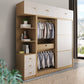 Armoire de couleur finale naturelle Closet de garde-robe en bois contemporain avec tiroir