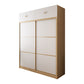 Armoire de couleur finale naturelle Closet de garde-robe en bois contemporain avec tiroir