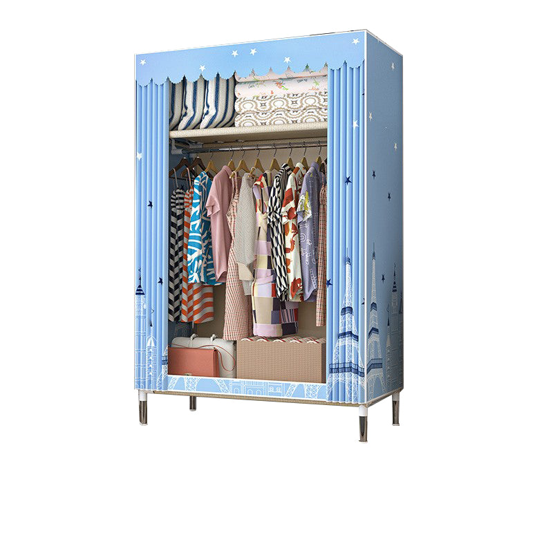 Stalen garderobe kast met benen moderne garderobe armoire met planken