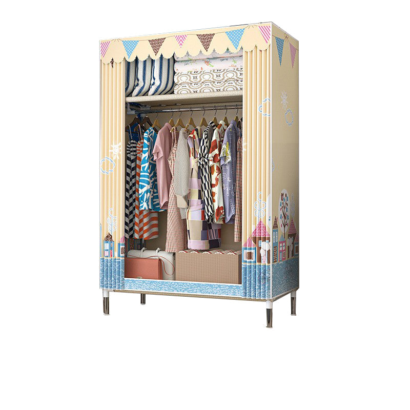 Stalen garderobe kast met benen moderne garderobe armoire met planken