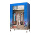Stalen garderobe kast met benen moderne garderobe armoire met planken