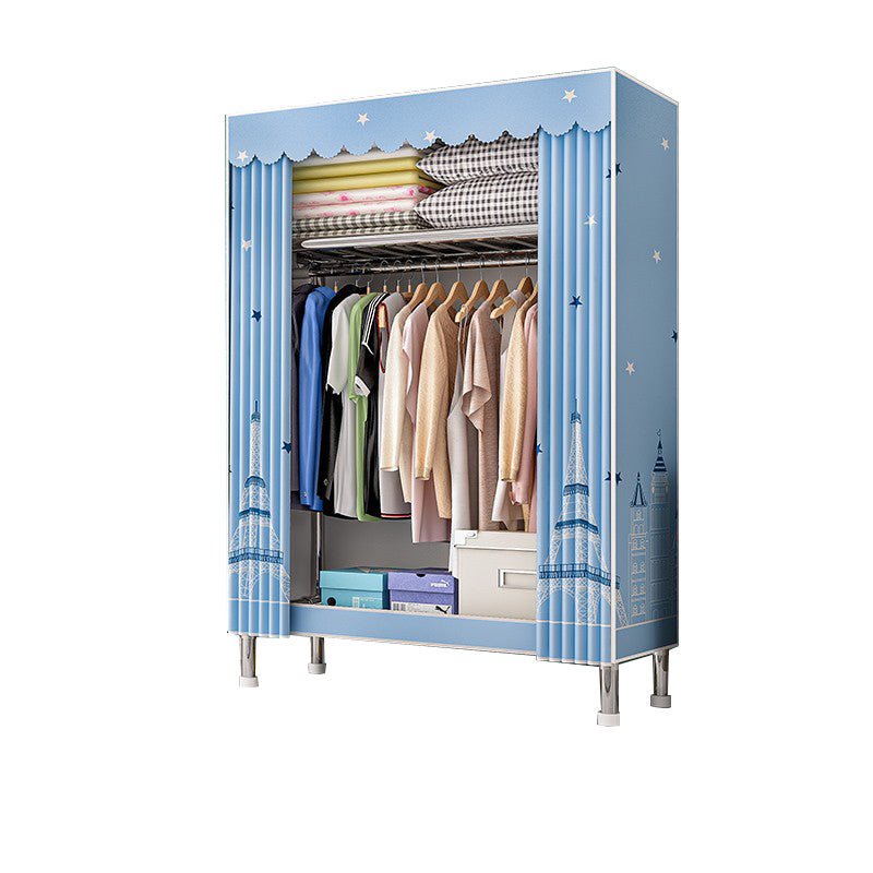 Stalen garderobe kast met benen moderne garderobe armoire met planken