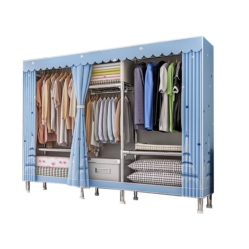Stalen garderobe kast met benen moderne garderobe armoire met planken