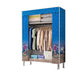 Stalen garderobe kast met benen moderne garderobe armoire met planken
