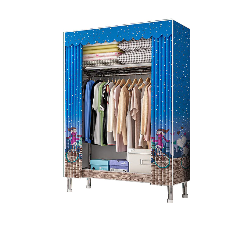 Stalen garderobe kast met benen moderne garderobe armoire met planken